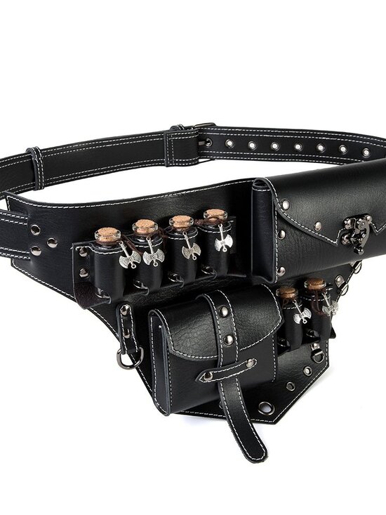 Fantasy Potion Carrier Utility Belt Renaissance Faire Costume Prop main image 4